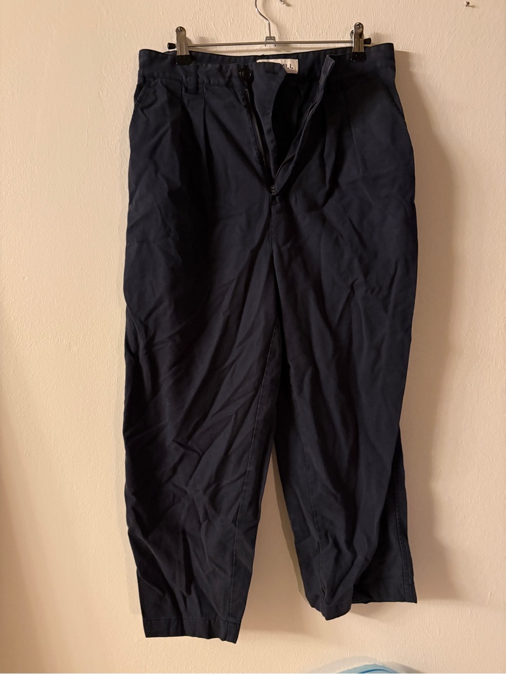 Alex Mill Navy Pleated chinos